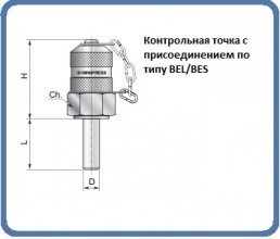 Точка измерения давления с присоединением по типу BEL/BES S112